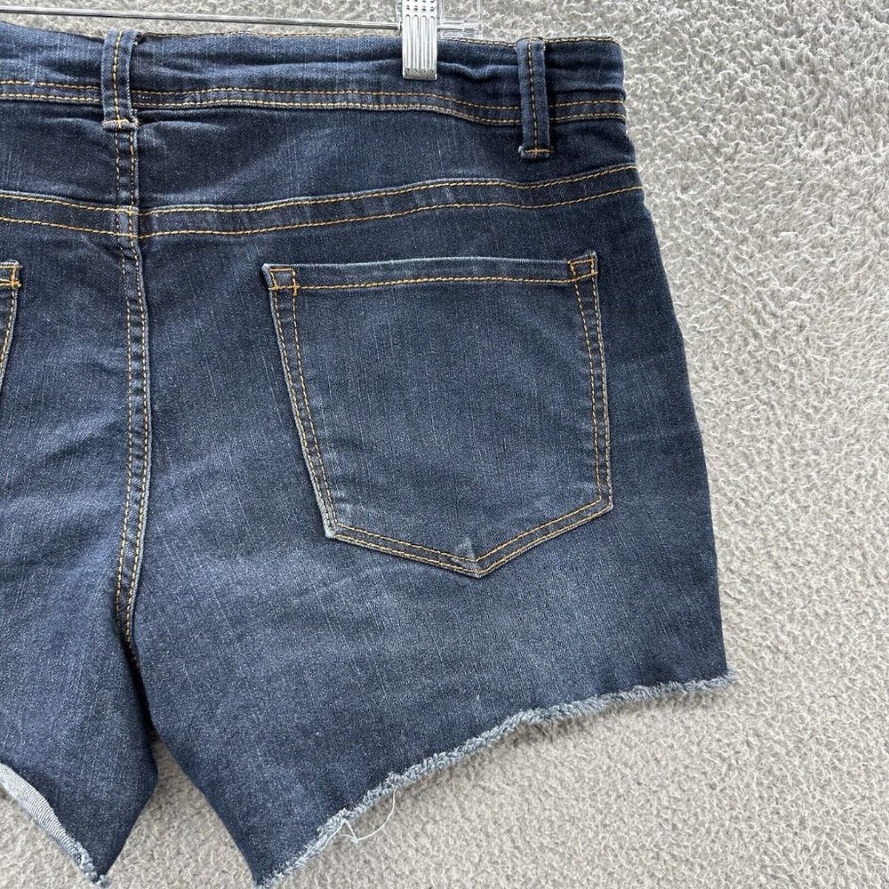Fire & Gold Shorts Women's 10 Blue Dark Wash Denim Cut Off Shorts Ladies 10 - Picture 11 of 13